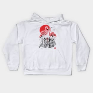 Flamingo Garden Kids Hoodie